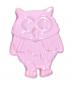 Mobile Preview: Kids button as owls made of plastic in pink 17 mm 0,67 inch